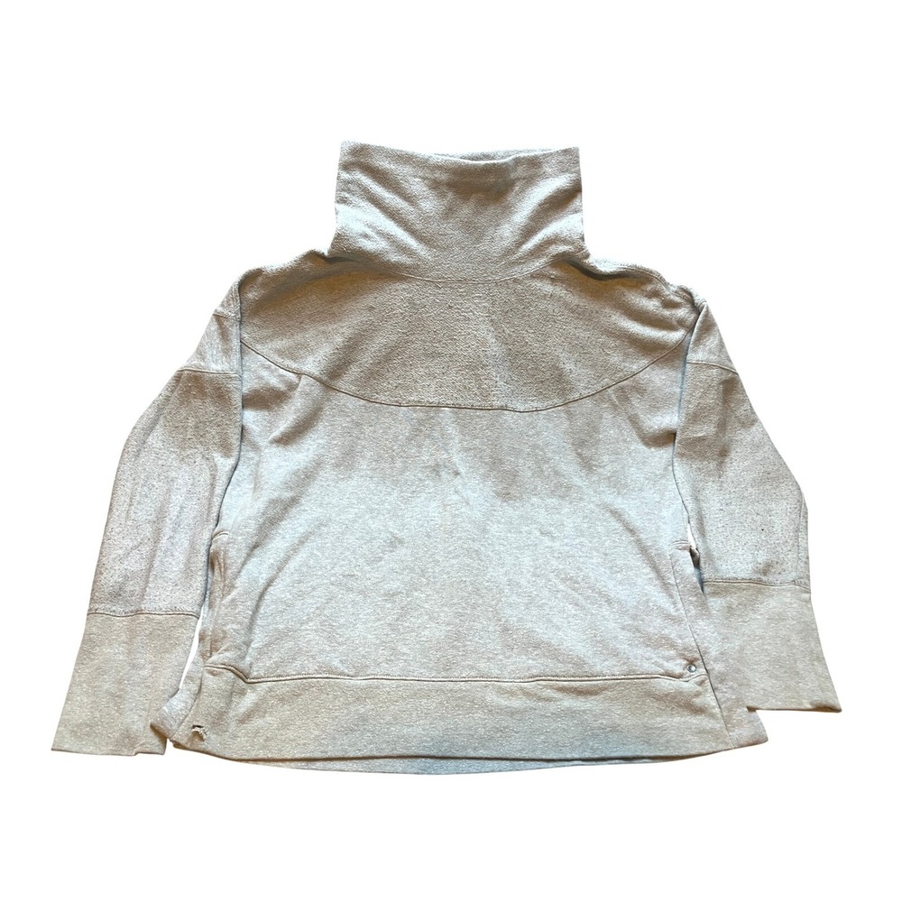 Prana Sweater Womens‎ Medium Gray Organic Sustainable Grunge Pullover Gorpcore